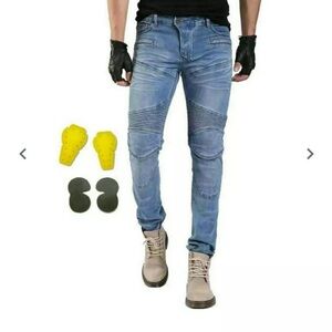 VOLERO Men's Blue Biker/Motorcycle Jeans W/O Inserts.  EUC JP L